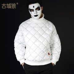 古域狼冬季男士面包服青年加厚棉衣潮韩版套头棉服外套修身棉袄潮