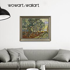 Wowart 美式油画客厅装饰画风景沙发背景墙壁画玄关横版挂画有框