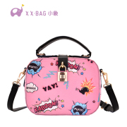 Little elephant cute fashion bag 2016 new personality rivet hand shoulder slung bags bag 2037