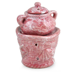 雅香居 中国风清秀雅丽陶瓷小茶壶香熏炉 蜡烛香薰炉 送精油