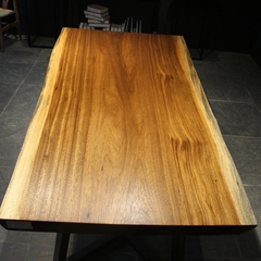 乌金木实木大板茶台桌新中式原木现代空间设计桌新中式办公会客桌