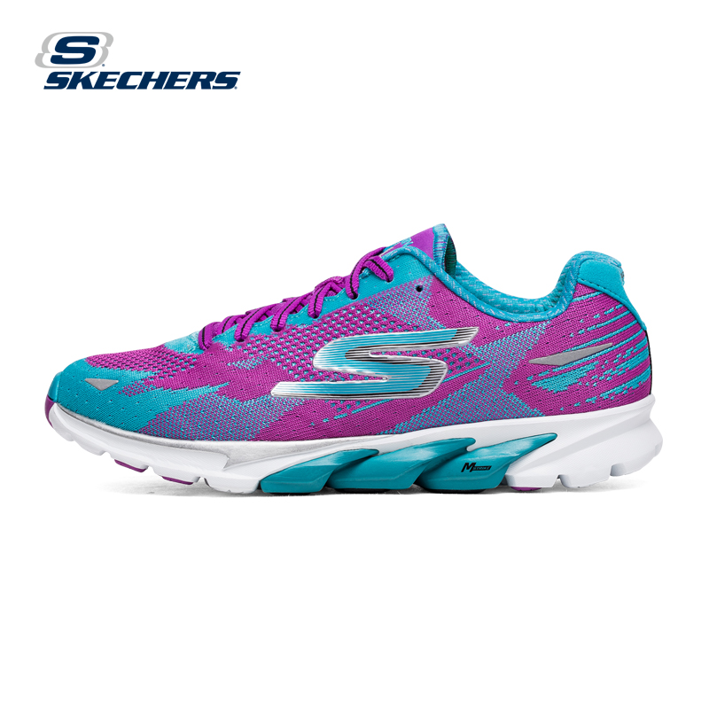 Skechers斯凯奇2016年新款户外跑步鞋女 网布编织缓震运动鞋13996