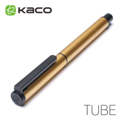 KACO 智途TUBE 金属笔杆宝珠笔 0.5黑色进口 油墨笔芯 瑞士笔尖