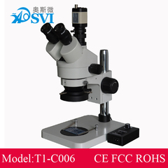 AOSVI 三目工业检测AV输出/CCD传感器视频体式显微镜T1-C006