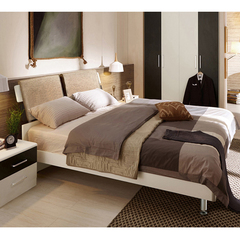 欧式双人床1.5米1.8米组合板式床主卧床现代简约地中海风格家具