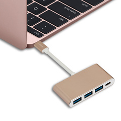 momax摩米士Type-C转接头一拖四USB hub3.0苹果电脑MacBook转换器