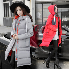 女装冬装2016新款潮韩版中长款修身棉服女加厚冬季羽绒棉棉衣外套