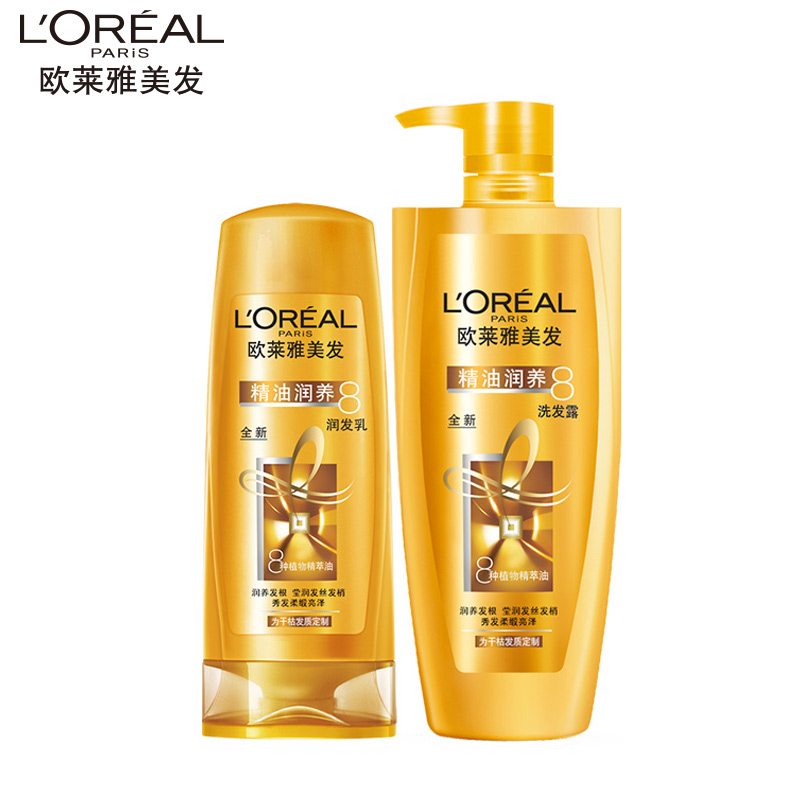 L'OREAL 欧莱雅美发精油润养洗护套装1.1L 滋养发根 改善暗哑毛燥产品展示图2