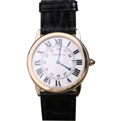 【中古】cartier/卡地亚 ronde solo系列 石英男表