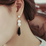 Fashion Pearl Crystal earrings new 2016 Joker fashion Korea Korean jewelry ear jewelry package mail