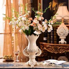 欧式花瓶 玫瑰花瓶 陶瓷器花插工艺品摆设餐桌花瓶礼品家居摆件
