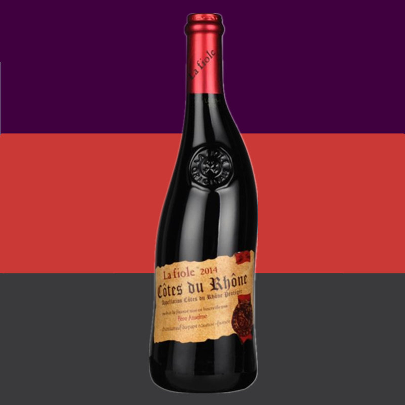 法国原瓶进口 歪脖子红酒 菲奥罗纳河谷黄瓶干红葡萄酒 莱馥尔