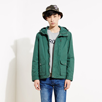 美特斯邦威2015秋装新款男潮时尚百搭连帽茄克吊牌价369元