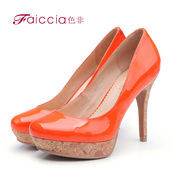 Color non-2015 new counters and elegant simple wooden high heel women shoes WGA6A1801C