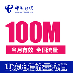 山东电信流量充值 100m流量充值包 叠加包 手机流量充值234G通用