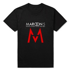 Maroon 5魔力红乐队t恤短袖T恤 男 夏款青少年短袖t恤男士短袖t恤