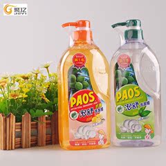 台湾原装进口耐斯PAOS泡舒天然绿茶柠檬萃取果蔬餐盘洗洁精1000g