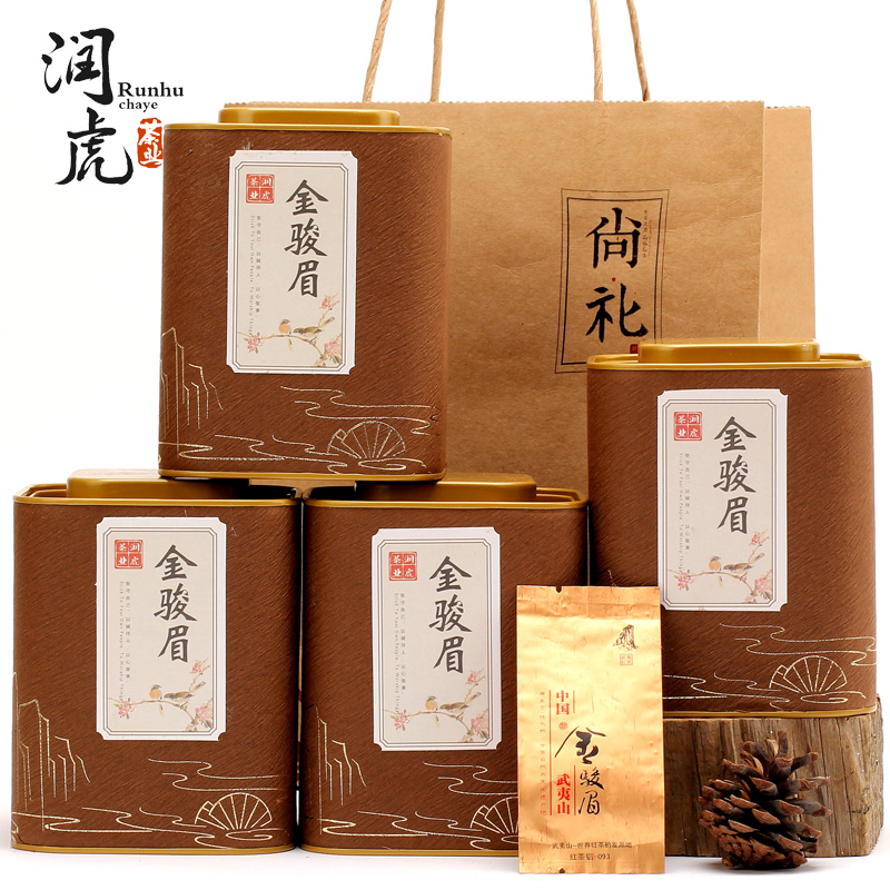 润虎 金骏眉红茶茶叶礼盒装武夷山工夫红茶500克产品展示图3