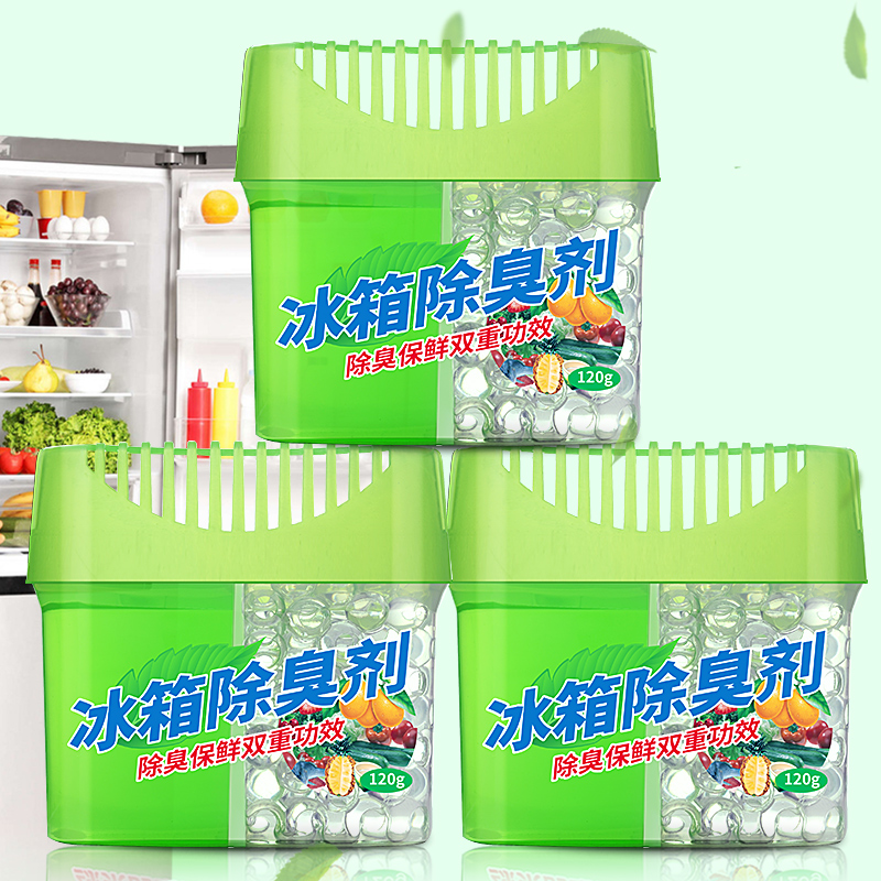 平安大通 冰箱除臭剂 除味剂 绿茶冰箱除味剂 3盒装产品展示图1