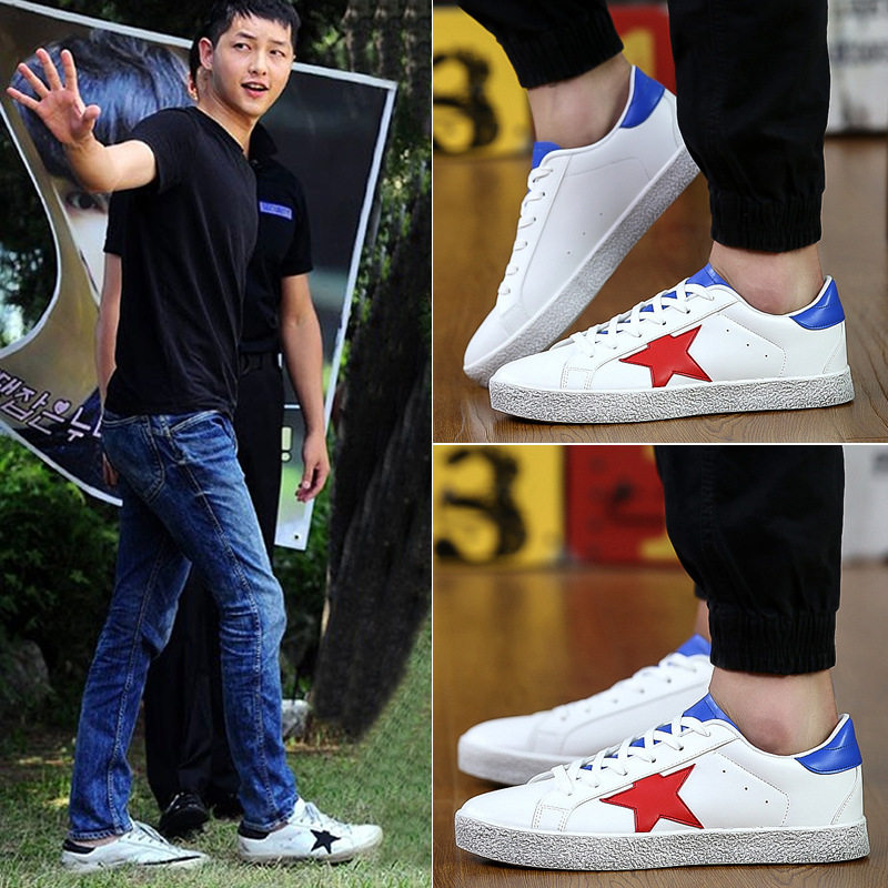 太阳的后裔宋仲基同款板鞋春夏季运动休闲男鞋小白鞋韩版星星潮鞋