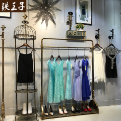 铁王子铁艺服装架服装店衣架展示架陈列架侧挂女装货架组合