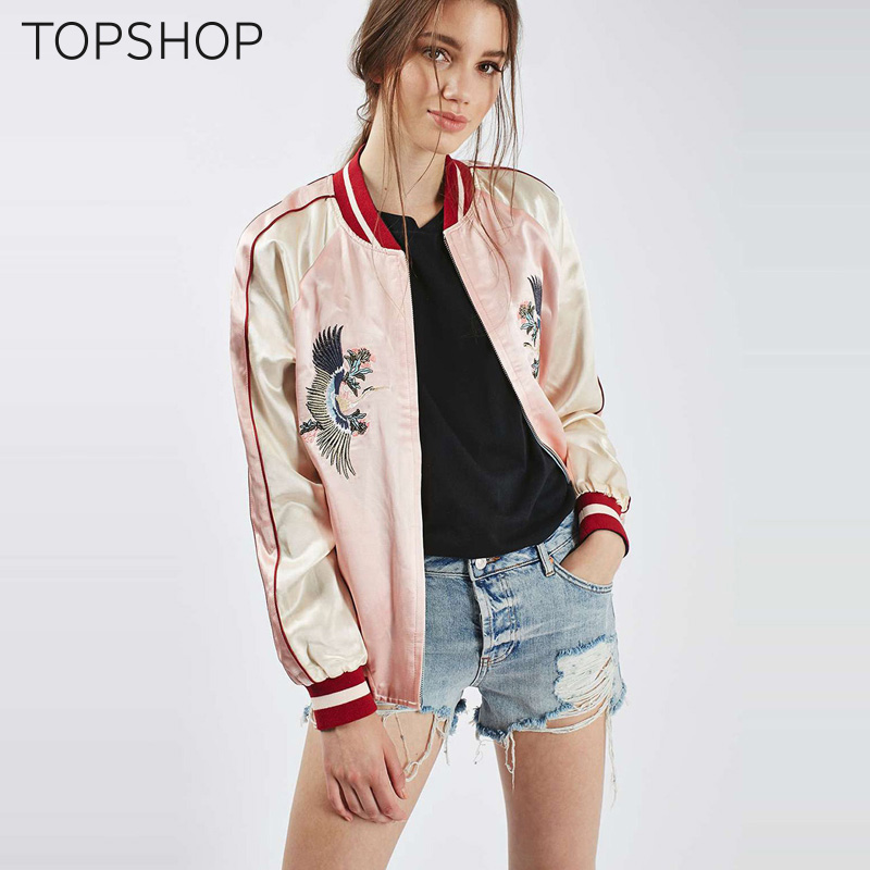 TOPSHOP两面穿精致刺绣女士飞行员夹克女11B42KPLP产品展示图3