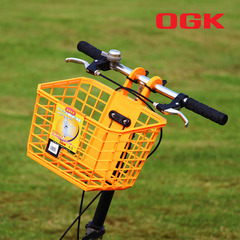 OGK日本进口折叠车车筐前置单车宠物篮子折叠自行车挂篮放包车篓