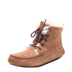 UGG Australia 经典款秋冬女士羊皮毛一体系带中筒雪地靴 1007716
