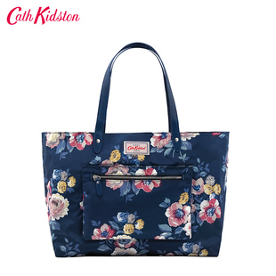 古馳的負面 Cath Kidston 2020新款銀蓮花束印花可兩面背的單肩挎包669993 古馳的花