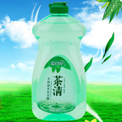 【买2减4】蓝月亮茶清天然绿茶洗洁精洗涤灵无残留果蔬清洗500g