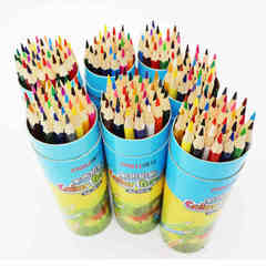 包邮得力36色彩色铅笔36色筒装绘画铅笔 画画铅笔 36色儿童彩铅