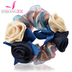 Ring jewelry Korea tie string flowers issuing Korean hair band hair clip ponytail hair rope capitatum