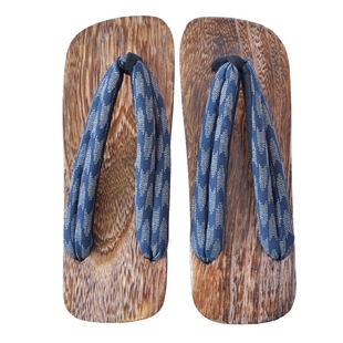 汉晋中国风平跟偏洞汉服木屐男中式木拖鞋国潮cos人字拖鞋夏季