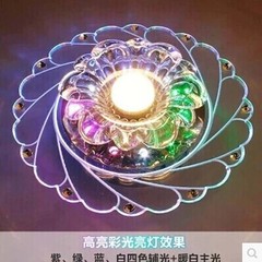 简约led水晶过道灯走廊灯玄关灯创意门厅灯客厅圆形吸顶灯具射灯