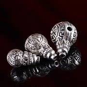 Nepal Tibetan silver Pagoda of Buddha tee tee collection gold and silver Buddha head hand prayer beads DIY bodhi silver Buddha head