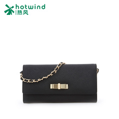 Hot new handbags bow chain cross long bi-fold wallets wallet solid color card bag 5102H5514