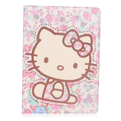 Hello Kitty苹果ipad2/3/4保护套iPad5 air皮套mini2卡通休眠皮套