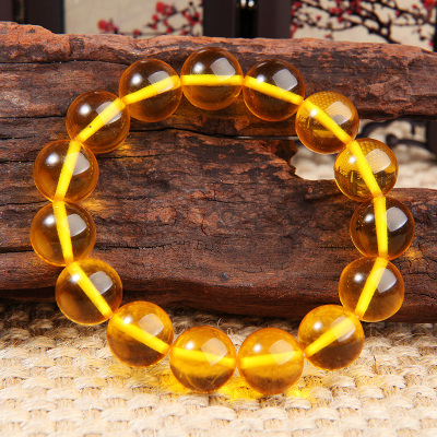 乐道堂 天然琥珀 柯巴树脂手串 25.83g 14mm