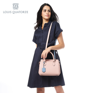 louis vuitton女 LOUIS QUATORZE瑞克朵絲女士牛皮單肩手提包實用商務通勤女包大包 louisvuitton