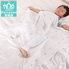 【海娜森】宝宝盖毯子MUSLIN纱布婴儿盖被儿童抱被冬加厚毯子