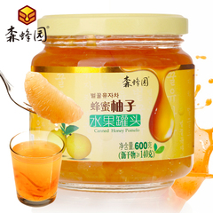 森蜂园蜜炼蜂蜜柚子茶600g*1瓶果味茶韩国风味水果茶冲饮品