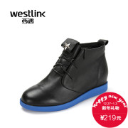 2015 West autumn New England increased casual shoes leather lace Hi-Top sneakers at the end of the tide