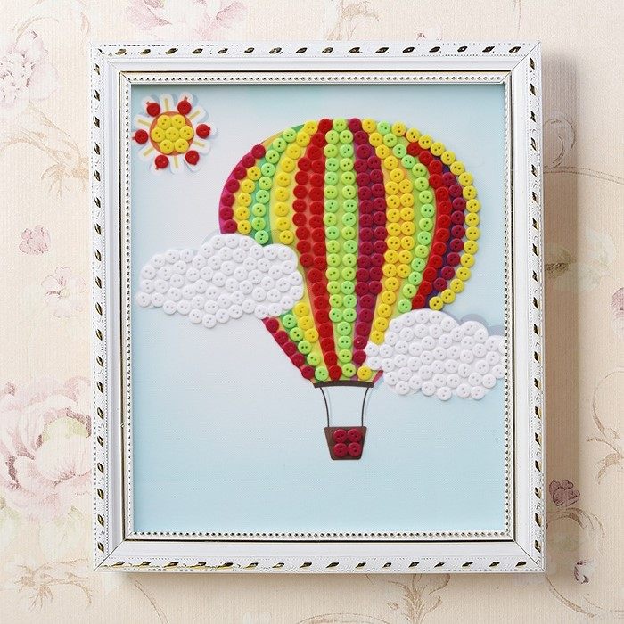 益智创意,diy纽扣画材料包