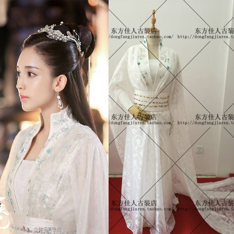 择天记徐有容 古力娜扎扮演者同款衣服2017新款绣花古装演出服饰