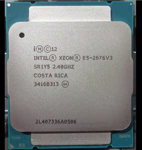 intel xeon至强e5-2676 v3超e5-2673 2680v3 12核24线程qs正显