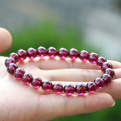 Bao natural vitreous purple violet Crystal Black-Garnet bracelets women Brazil customers seconds