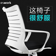 ework 电脑椅 人体工学护腰椅子 家用办公椅小职员椅网布升降转椅