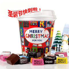 日本进口 松尾多彩圣诞杯6味杂锦夹心巧克力40枚入圣诞限量版