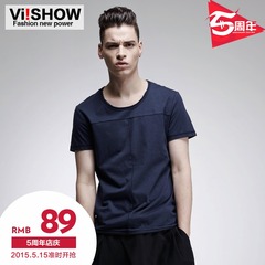 Viishow2015 summer styles short sleeve t shirt plus size short sleeve cotton t in Europe and America slim fit men's short sleeve