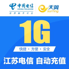 江苏电信流量充值1G 全国通用 自动充值234G手机 流量包加油包